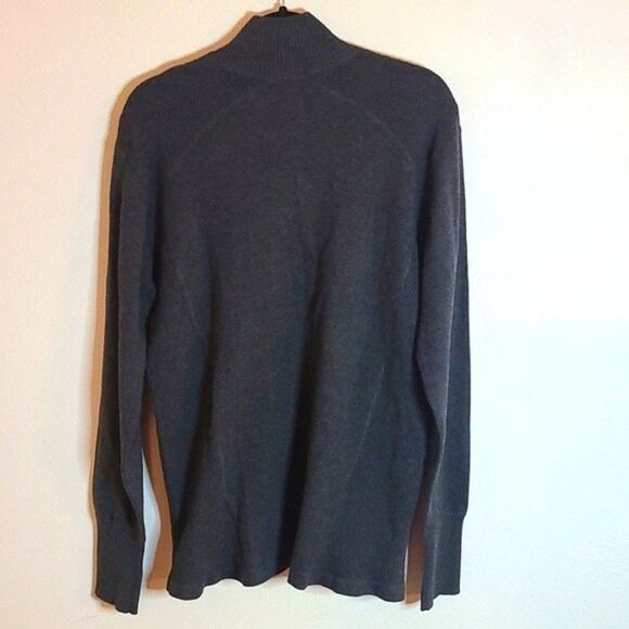 Eddie Bauer soft grey knit breathable 1/2 zip pullover sweater NWT sz XXL NWT - Picture 7 of 10